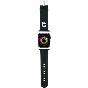Hurtownia GSM - Pasek Karl Lagerfeld KLAWLSLKNK Apple Watch 4/5/6/7/SE/8/9/Ultra 44/45/49mm strap 3D Rubber Karl Head czarny/black - KLD1770 - {ean13} - Hurt