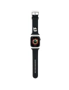 Pasek Karl Lagerfeld KLAWLSLKNK Apple Watch 4/5/6/7/SE/8/9/Ultra 44/45/49mm strap 3D Rubber Karl Head czarny/black