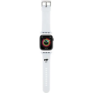 Hurtownia GSM - Pasek Karl Lagerfeld KLAWMSLCNH Apple Watch 4/5/6/7/SE/8/9/10 40/41/42mm strap 3D Rubber Choupette Heads alb/white - KLD1771 - {ean13} - Hurt