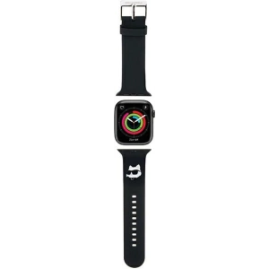 Hurtownia GSM - Pasek Karl Lagerfeld KLAWMSLCNK Apple Watch 4/5/6/7/SE/8/9/10 40/41/42mm curea 3D Rubber Choupette Heads negru/black - KLD1772 - {ean13} - Hurt