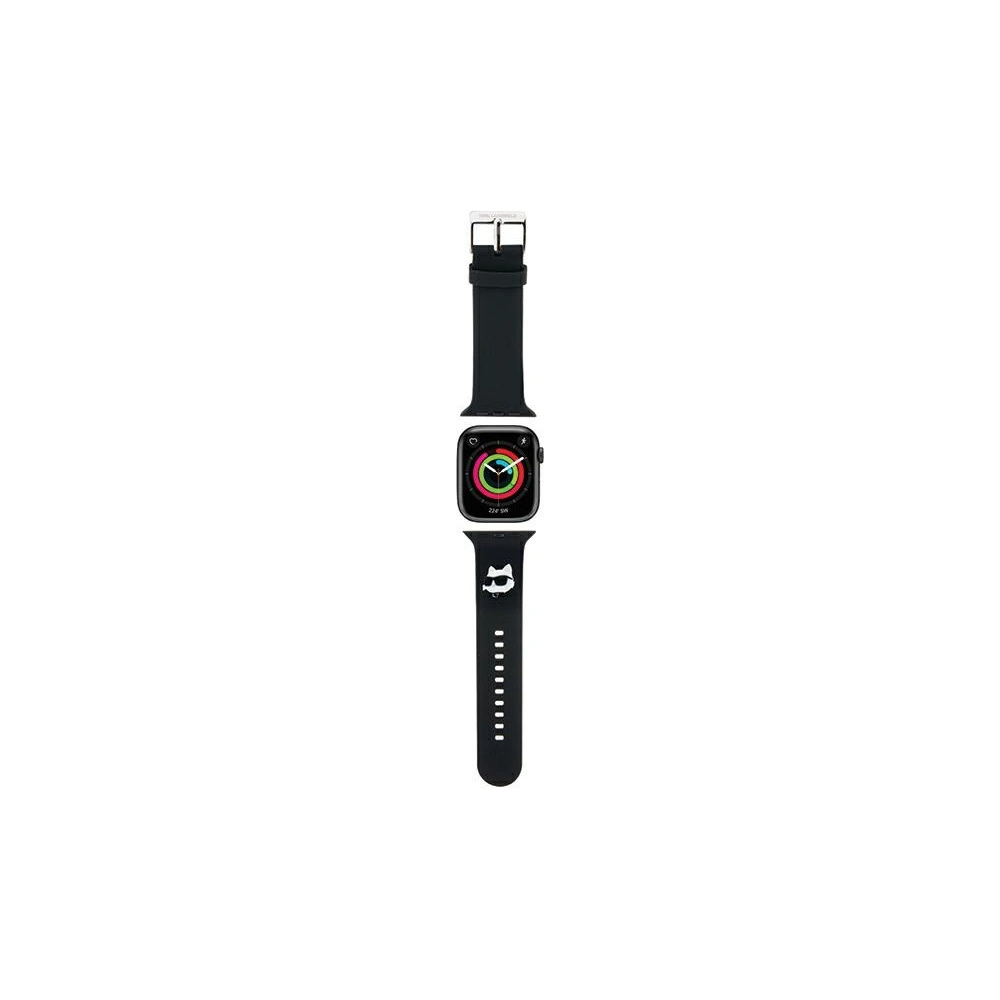 Hurtownia GSM - Pasek Karl Lagerfeld KLAWMSLCNK Apple Watch 4/5/6/7/SE/8/9/10 40/41/42mm strap 3D Rubber Choupette Heads czarny/black - KLD1772 - {ean13} - Hurt