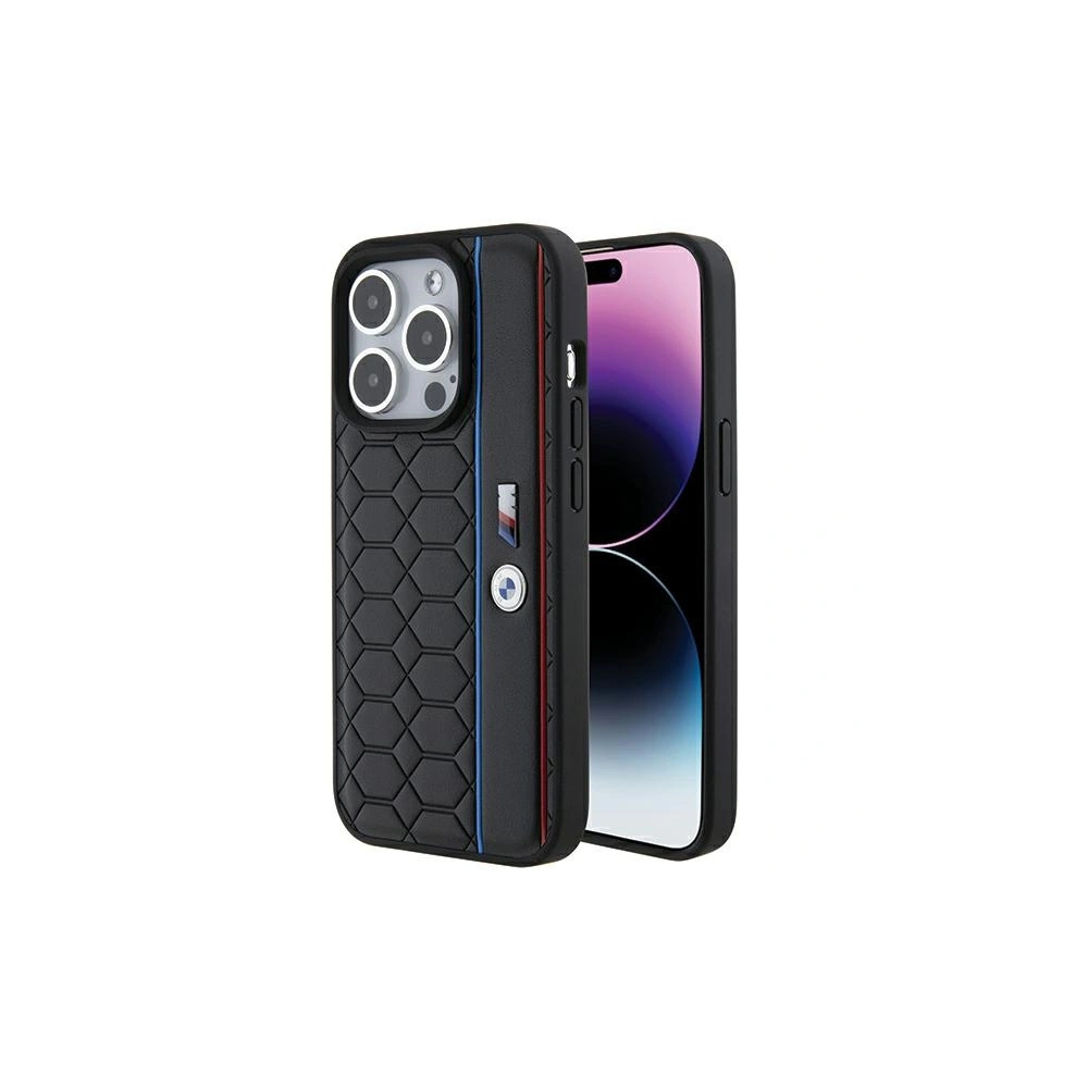 Hurtownia GSM - Case BMW BMHCP15L22PGVK Apple iPhone 15 Pro Hardcase M Edition Hexo Pattern schwarz/black - BMW535 - {ean13} - Hurt