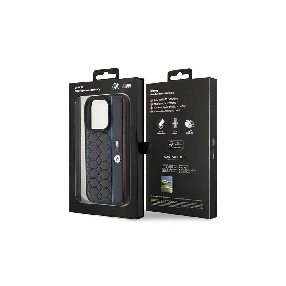 Hurtownia GSM - Case BMW BMHCP15L22PGVK Apple iPhone 15 Pro Hardcase M Edition Hexo Pattern schwarz/black - BMW535 - {ean13} - Hurt
