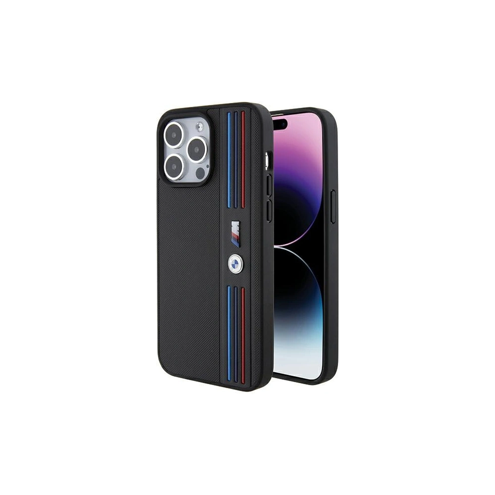 Hurtownia GSM - Etui BMW BMHCP15L22PPMK Apple iPhone 15 Pro Tricolor M Collection czarny/black - BMW537 - {ean13} - Hurt