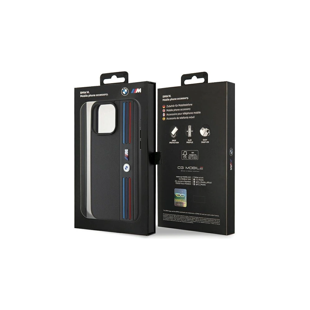 Hurtownia GSM - Etui BMW BMHCP15L22PPMK Apple iPhone 15 Pro Tricolor M Collection czarny/black - BMW537 - {ean13} - Hurt
