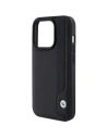 Wholesale BMW BMHCP15L22RBDK Apple iPhone 15 Pro hardcase Leather Blue Dots black - BMW539 - {ean13} - Hurt