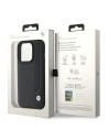 Wholesale BMW BMHCP15L22RBDK Apple iPhone 15 Pro hardcase Leather Blue Dots black - BMW539 - {ean13} - Hurt