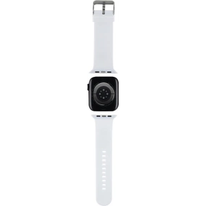 Hurtownia GSM - Pasek Karl Lagerfeld KLAWMSLKNH Apple Watch 4/5/6/7/SE/8/9/10 40/41/42mm curea 3D cauciuc Karl Head alb/white - KLD1774 - {ean13} - Hurt