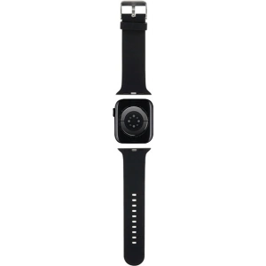 Hurtownia GSM - Páska Karl Lagerfeld KLAWMSLKNK Apple Watch 4/5/6/7/SE/8/9/10 40/41/42mm pásek 3D guma Karl Head černý/black - KLD1775 - {ean13} - Hurt