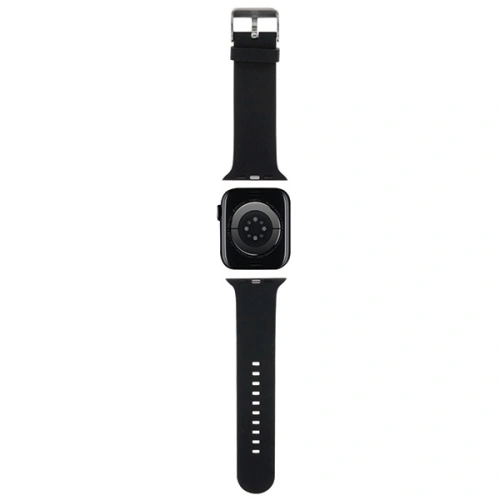 Pasek Karl Lagerfeld KLAWMSLKNK Apple Watch 4/5/6/7/SE/8/9/10 40/41/42mm strap 3D Rubber Karl Head czarny/black