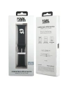 Strap Karl Lagerfeld KLAWMSLKNK Apple Watch 4/5/6/7/SE/8/9/10 40/41/42mm strap 3D Rubber Karl Head czarny/black