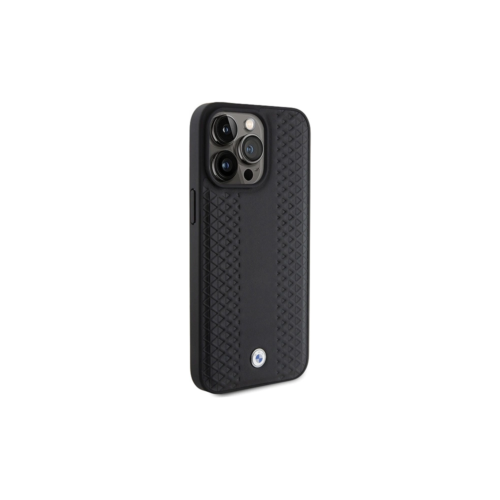 Hurtownia GSM - Etui BMW BMHCP15L22RFGK Apple iPhone 15 Pro Leather Diamond Pattern negru/black - BMW541 - {ean13} - Hurt
