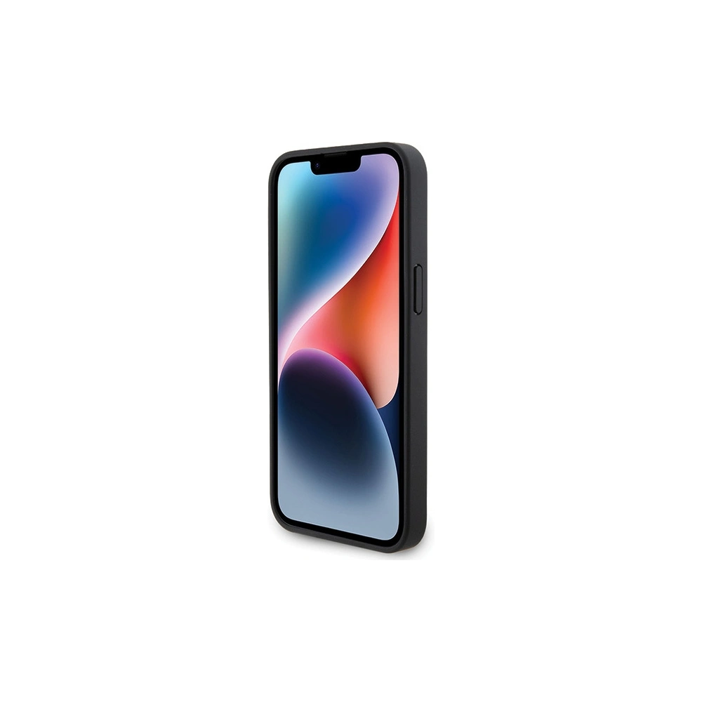 Hurtownia GSM - Etui BMW BMHCP15L22RFGK Apple iPhone 15 Pro bőr gyémánt mintás fekete/black - BMW541 - {ean13} - Hurt