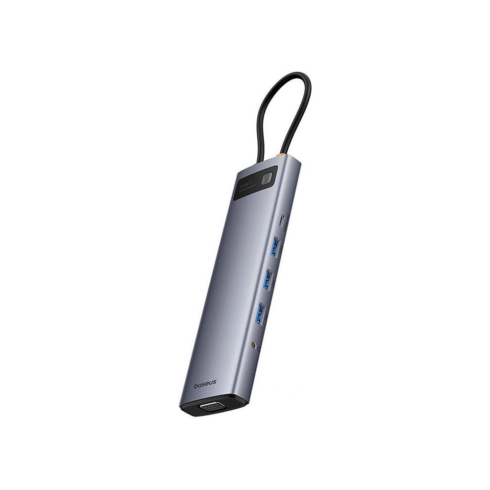 Wholesale Baseus StarJoy Metal Glam Series hub 11-in-1 USB-C / HDMI, VGA, 3xUSB-A 3.0, USB-A 2.0, USB-C PD, RJ45, SD/TF, 3,5mm - BSU4767 - {ean13} - Hurt