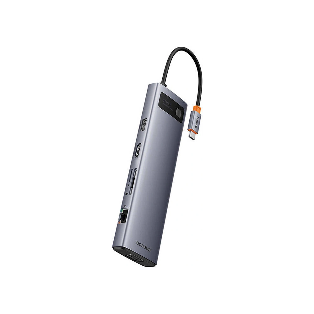 Wholesale Baseus StarJoy Metal Glam Series hub 11-in-1 USB-C / HDMI, VGA, 3xUSB-A 3.0, USB-A 2.0, USB-C PD, RJ45, SD/TF, 3,5mm - BSU4767 - {ean13} - Hurt