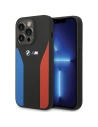 Etui BMW BMHCP15L22SCSK Apple iPhone 15 Pro Szilikon Kék&Piros Csíkok M Gyűjtemény fekete/black