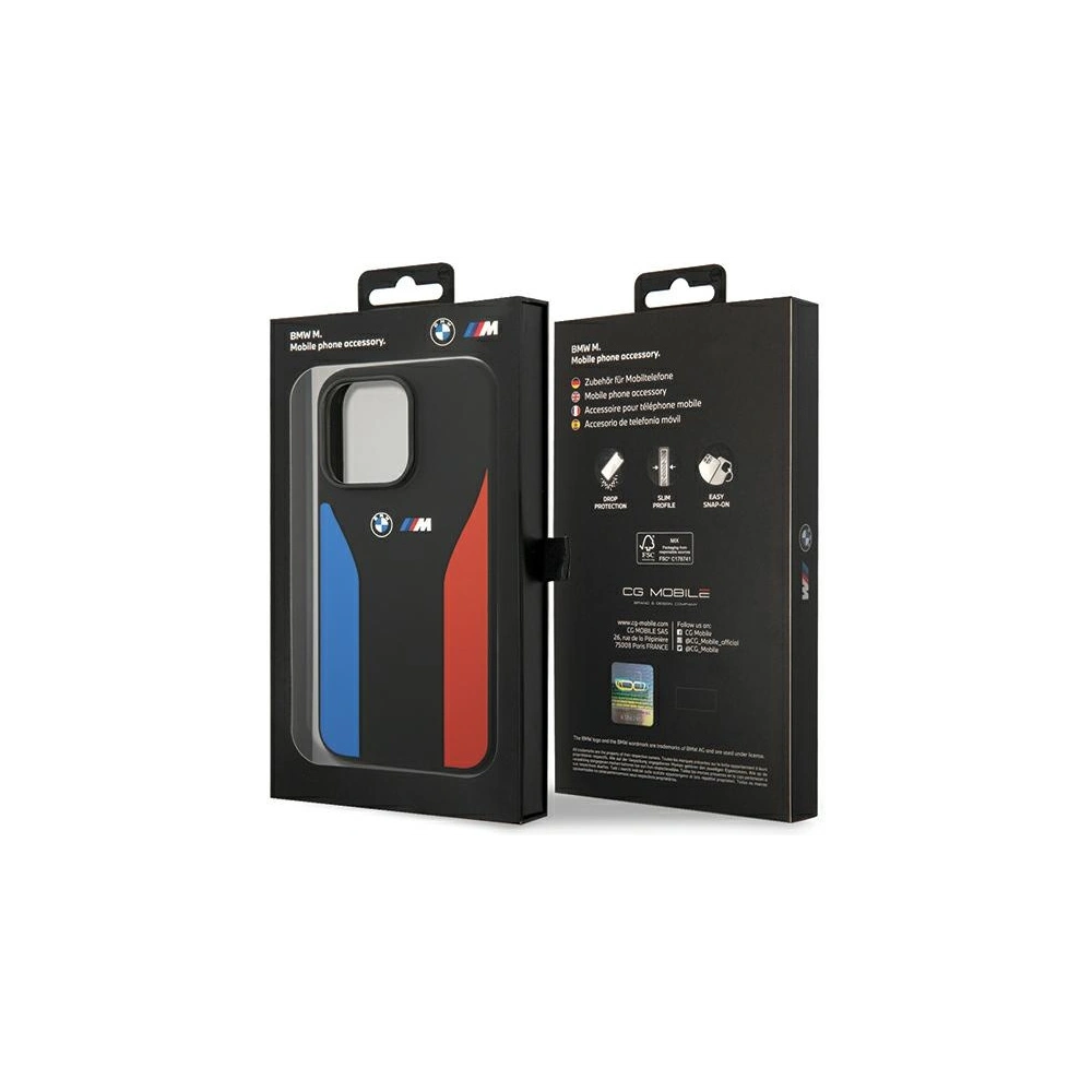 Hurtownia GSM - Etui BMW BMHCP15L22SCSK Apple iPhone 15 Pro Szilikon Kék&Piros Csíkok M Gyűjtemény fekete/black - BMW545 - {ean13} - Hurt