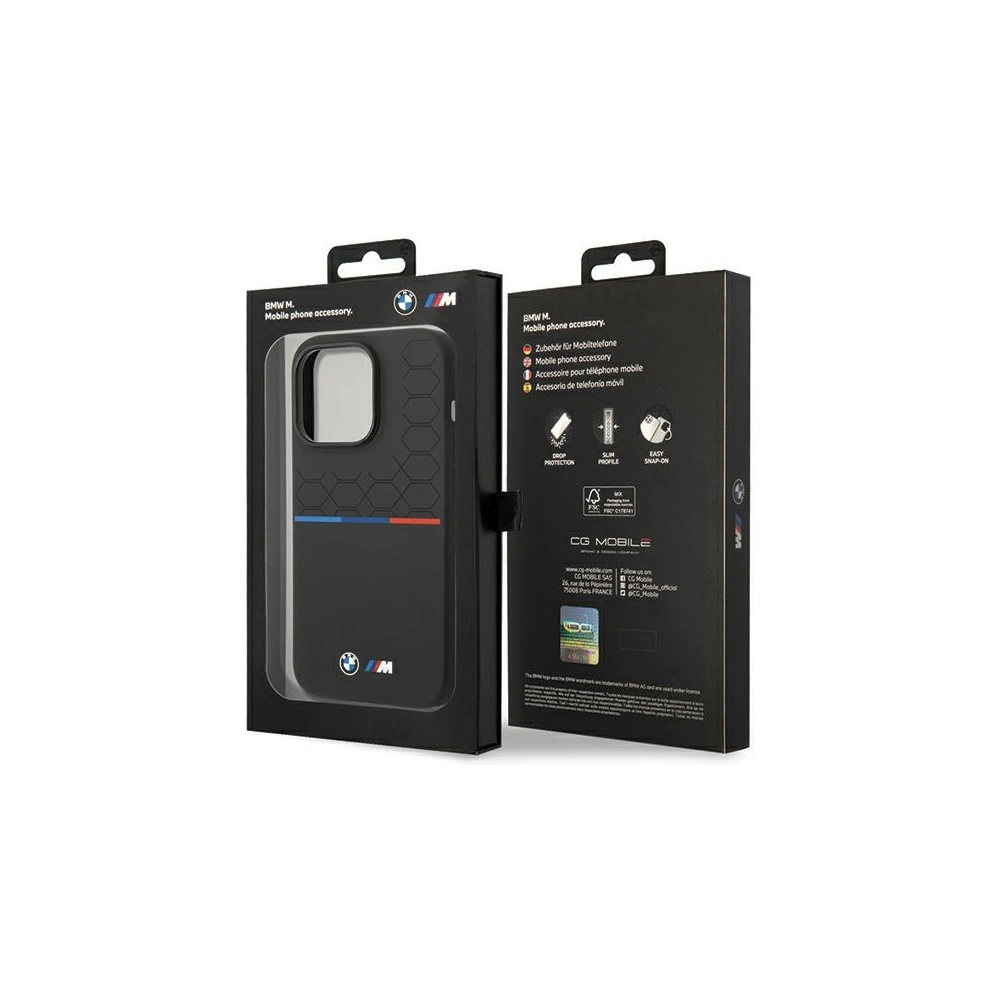 Hurtownia GSM - Etui BMW BMHCP15L22SMPK Apple iPhone 15 Pro szilikon minta fekete/black - BMW546 - {ean13} - Hurt