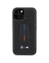 Hurtownia GSM - Etui BMW BMHCP15SGSPCCK Apple iPhone 15 hardcase Grip Stand Smooth & Carbon černý/black - BMW551 - {ean13} - Hurt