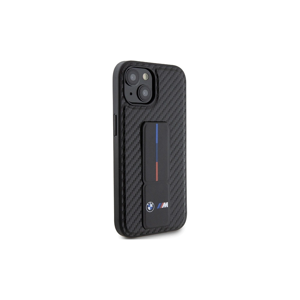 Hurtownia GSM - Etui BMW BMHCP15SGSPCCK Apple iPhone 15 hardcase Grip Stand Smooth & Carbon černý/black - BMW551 - {ean13} - Hurt