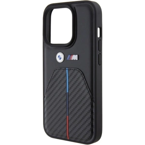 Hurtownia GSM - Etui BMW BMHCP15X22NSTB Apple iPhone 15 Pro Max cu dungi tricolore ștanțate negru/black - BMW552 - {ean13} - Hurt