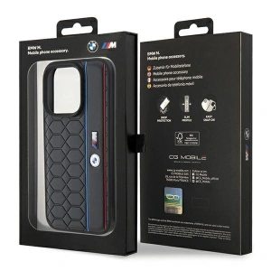 Hurtownia GSM - Etui BMW BMHCP15X22PGVK Apple iPhone 15 Pro Max hardcase M Edition Hexo Pattern negru/black - BMW553 - {ean13} - Hurt