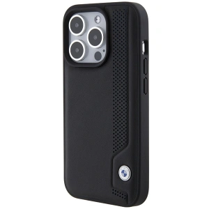 Hurtownia GSM - Etui BMW BMHCP15X22RBDK Apple iPhone 15 Pro Max hardcase piele puncte albastre negru/black - BMW557 - {ean13} - Hurt