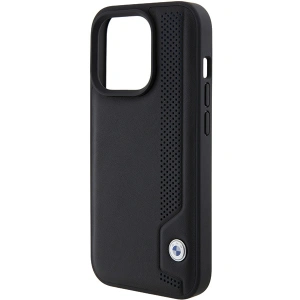 Hurtownia GSM - Etui BMW BMHCP15X22RBDK Apple iPhone 15 Pro Max hardcase piele puncte albastre negru/black - BMW557 - {ean13} - Hurt