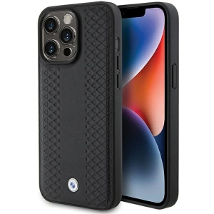 Hurtownia GSM - Etui BMW BMHCP15X22RFGK Apple iPhone 15 Pro Max cu model de piele diamant negru/black - BMW559 - {ean13} - Hurt