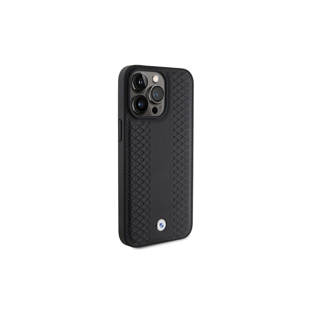 Hurtownia GSM - Etui BMW BMHCP15X22RFGK Apple iPhone 15 Pro Max bőr gyémánt mintás fekete/black - BMW559 - {ean13} - Hurt
