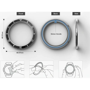 Hurtownia GSM - Nakladă Ringke Bezel Styling 47-80 Samsung Galaxy Watch 6 Classic 47mm Oțel inoxidabil Argintiu - RGK1906 - {ean13} - Hurt