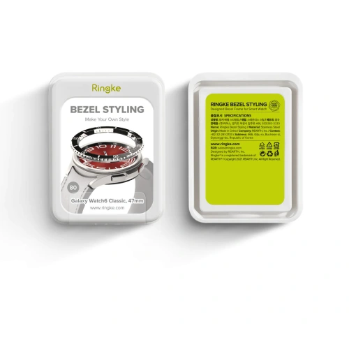 Nakładka Ringke Bezel Styling 47-80 Samsung Galaxy Watch 6 Classic 47mm Stainless Silver