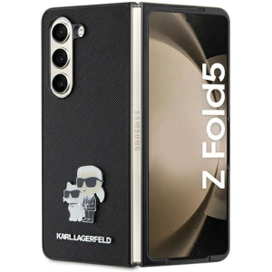 Wholesale Karl Lagerfeld KLHCZFD5SAKCNPK Samsung Galaxy Z Fold5 hardcase Saffiano Karl&Choupette Pin black - KLD1776 - {ean13} - Hurt