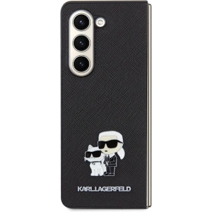 Wholesale Karl Lagerfeld KLHCZFD5SAKCNPK Samsung Galaxy Z Fold5 hardcase Saffiano Karl&Choupette Pin black - KLD1776 - {ean13} - Hurt