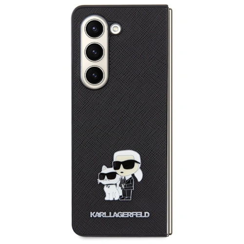 Etui Karl Lagerfeld KLHCZFD5SAKCNPK Samsung Galaxy Z Fold5 hardcase Saffiano Karl&Choupette Pin czarny/black