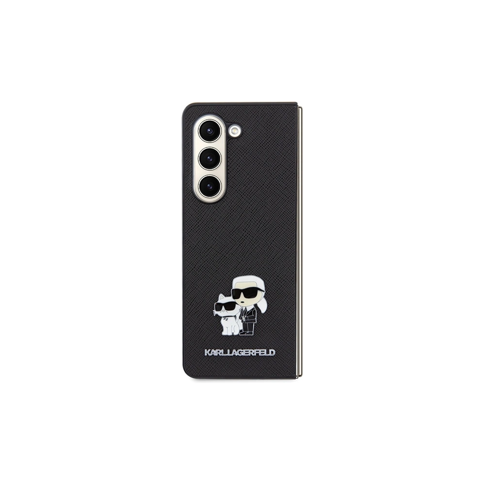 Wholesale Karl Lagerfeld KLHCZFD5SAKCNPK Samsung Galaxy Z Fold5 hardcase Saffiano Karl&Choupette Pin black - KLD1776 - {ean13} - Hurt