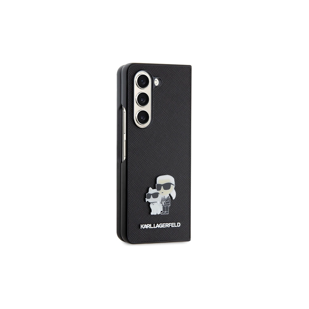Wholesale Karl Lagerfeld KLHCZFD5SAKCNPK Samsung Galaxy Z Fold5 hardcase Saffiano Karl&Choupette Pin black - KLD1776 - {ean13} - Hurt