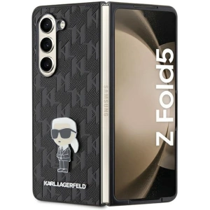 Wholesale Karl Lagerfeld KLHCZFD5SAPKINPK Samsung Galaxy Z Fold5 hardcase Saffiano Monogram Ikonik Pin black - KLD1777 - {ean13} - Hurt