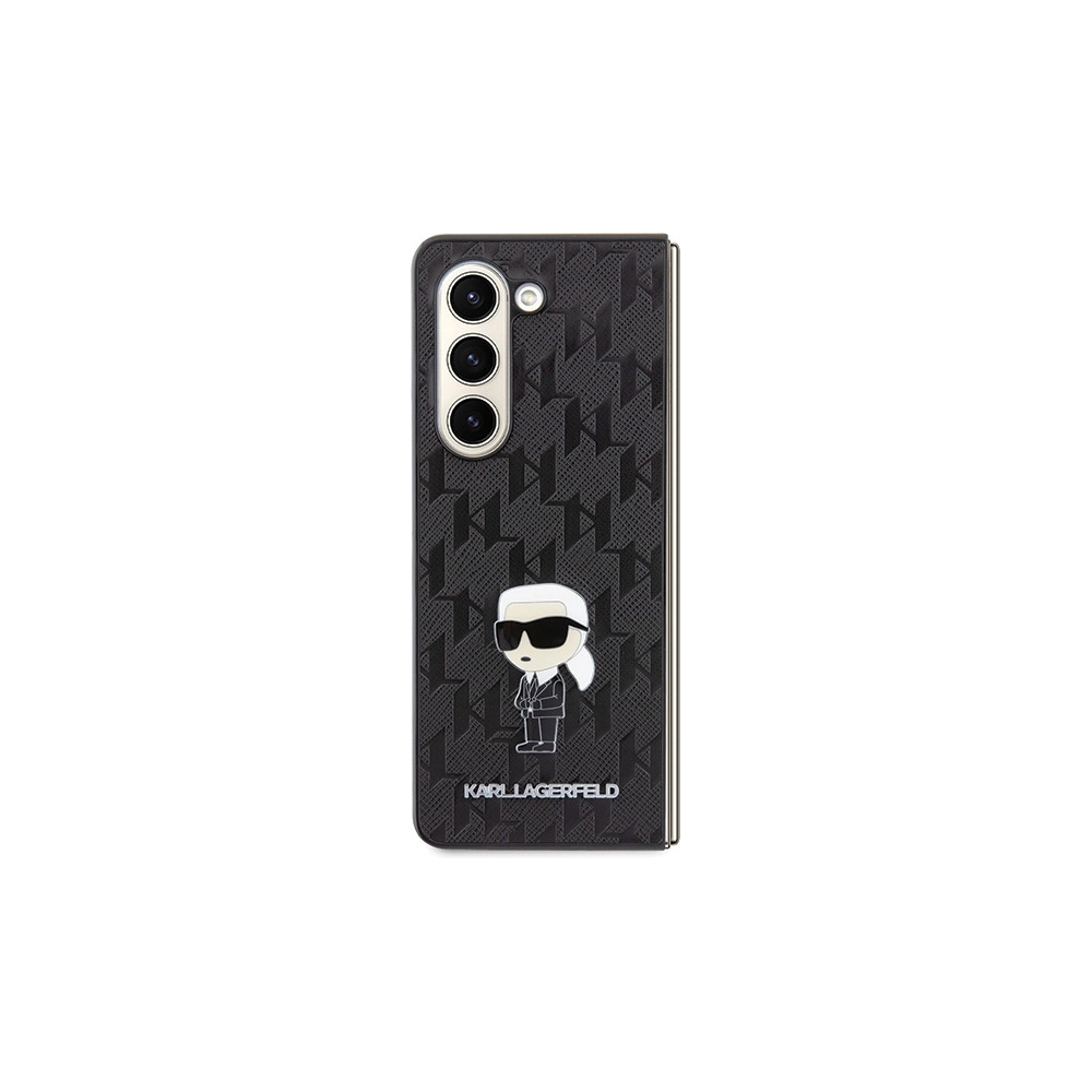 Hurtownia GSM - Case Karl Lagerfeld KLHCZFD5SAPKINPK Samsung Galaxy Z Fold5 Hardcase Saffiano Monogram Ikonik Pin schwarz/black - KLD1777 - {ean13} - Hurt