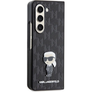 Wholesale Karl Lagerfeld KLHCZFD5SAPKINPK Samsung Galaxy Z Fold5 hardcase Saffiano Monogram Ikonik Pin black - KLD1777 - {ean13} - Hurt