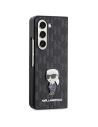 Wholesale Karl Lagerfeld KLHCZFD5SAPKINPK Samsung Galaxy Z Fold5 hardcase Saffiano Monogram Ikonik Pin black - KLD1777 - {ean13} - Hurt