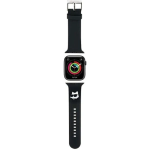 Hurtownia GSM - Pasek Karl Lagerfeld KLAWLSLCNK Apple Watch 4/5/6/7/SE/8/9/Ultra 44/45/49mm strap 3D Rubber Choupette Head czarny/black - KLD1779 - {ean13} - Hurt