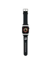 Pasek Karl Lagerfeld KLAWLSLCNK Apple Watch 4/5/6/7/SE/8/9/Ultra 44/45/49mm pásek 3D gumový Choupette Head černý/black