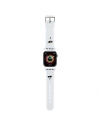 Hurtownia GSM - Pásek Karl Lagerfeld KLAWLSLKCNH Apple Watch 4/5/6/7/SE/8/9/Ultra 44/45/49mm pásek 3D guma hlavy Karl&Choupette bílý/white - KLD1780 - {ean13} - Hurt