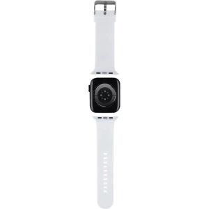 Hurtownia GSM - Pasek Karl Lagerfeld KLAWLSLKCNH Apple Watch 4/5/6/7/SE/8/9/Ultra 44/45/49mm strap 3D Rubber Karl&Choupette Heads biały/white - KLD1780 - {ean13} - Hurt