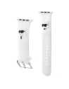 Wholesale Belt Karl Lagerfeld KLAWLSLKCNH Apple Watch 4/5/6/7/SE/8/9/Ultra 44/45/49mm strap 3D Rubber Karl&Choupette Heads white - KLD1780 - {ean13} - Hurt