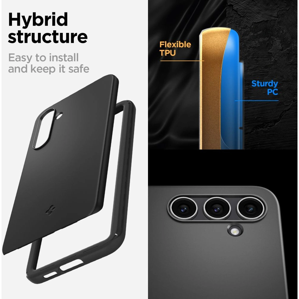 Hurtownia GSM - Etui Spigen Thin Fit Samsung Galaxy S23 FE černé - SPN3192 - {ean13} - Hurt