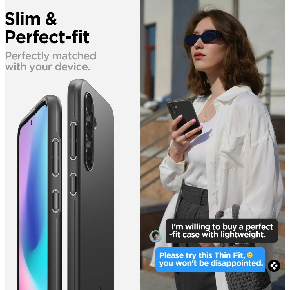 Hurtownia GSM - Etui Spigen Thin Fit Samsung Galaxy S23 FE Negru - SPN3192 - {ean13} - Hurt