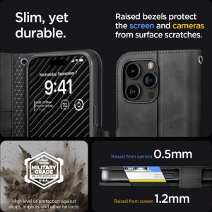 Wholesale Spigen Wallet S Pro Apple iPhone 15 Pro Max Black - SPN3194 - {ean13} - Hurt