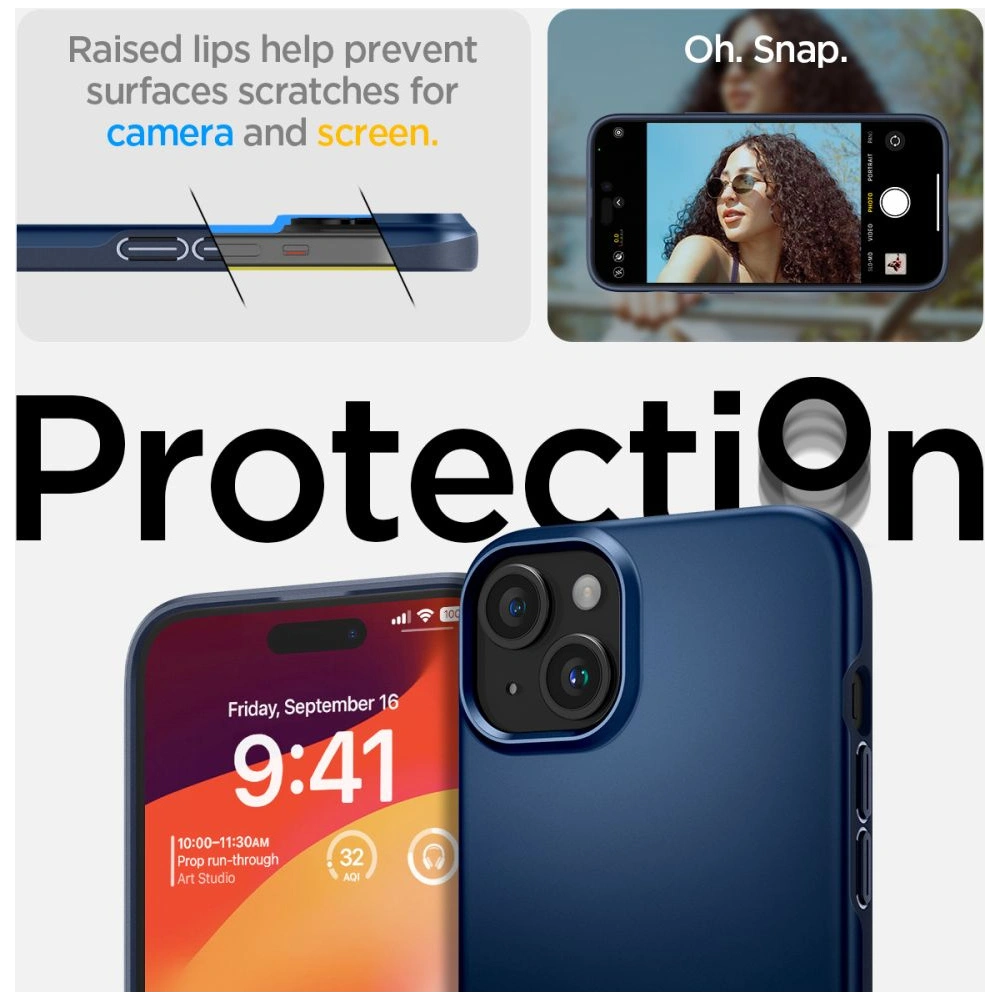 Hurtownia GSM - Etui Spigen Thin Fit Apple iPhone 15 Albastru Marin - SPN3195 - {ean13} - Hurt